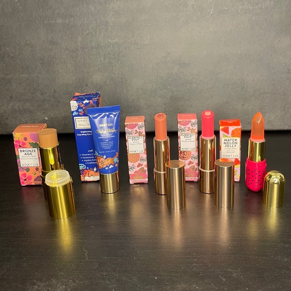 New Bundle of 5 Winky Lux Makeup And Skincare Lipstick Eye cream Bronzing Stick